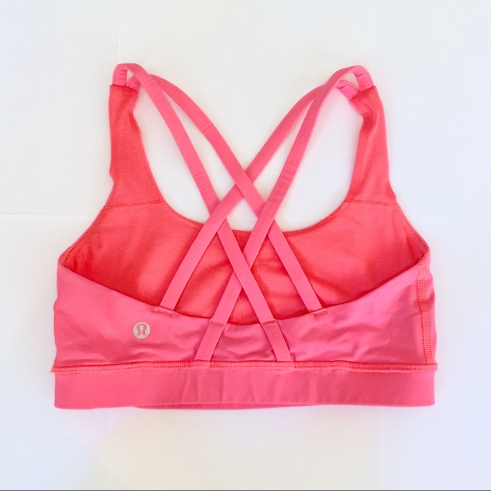 Lululemon hot pink strappy sports bra
